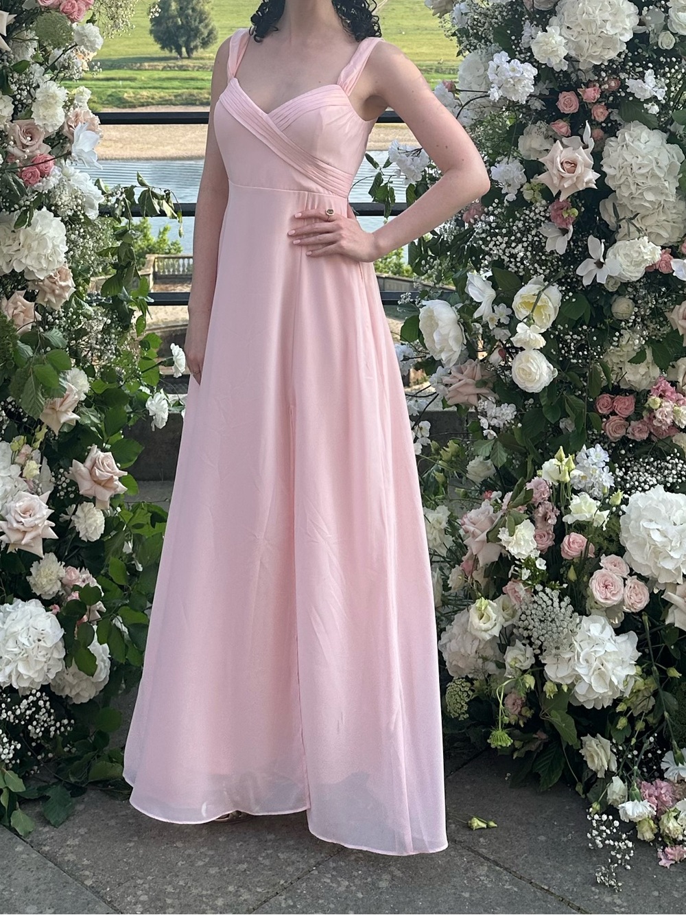 Birdy Grey Bridesmaid Dress - Spence Convertible dress - blush pink, chiffon